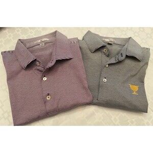 Peter Miller Polo Shirts 2 Lot Size M